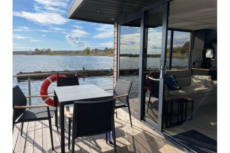 Hausboot Fjord Ankerplatz Mit Biosauna In Schleswig Exterior foto